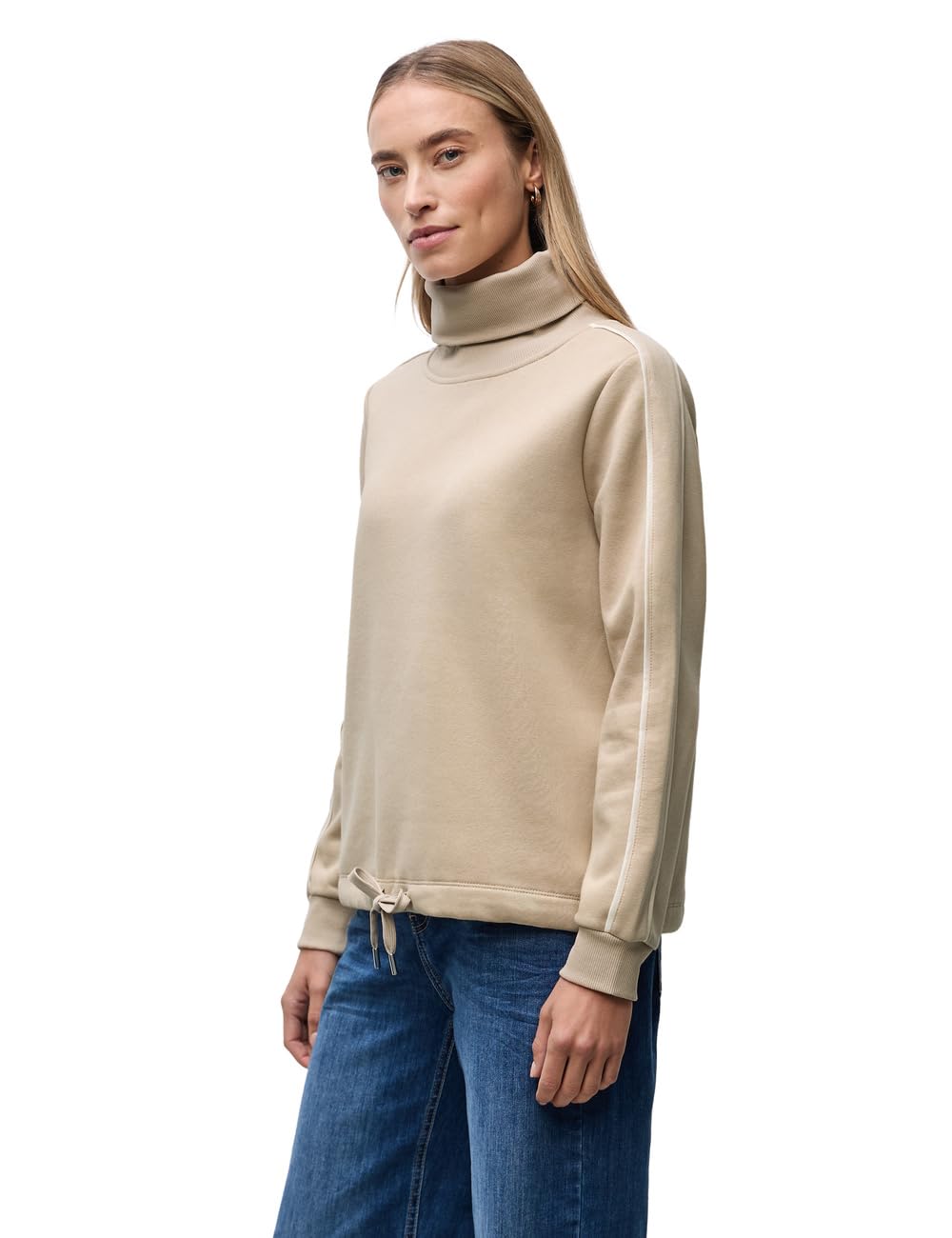 Street One Damen Sweatshirt mit Stehkragen
