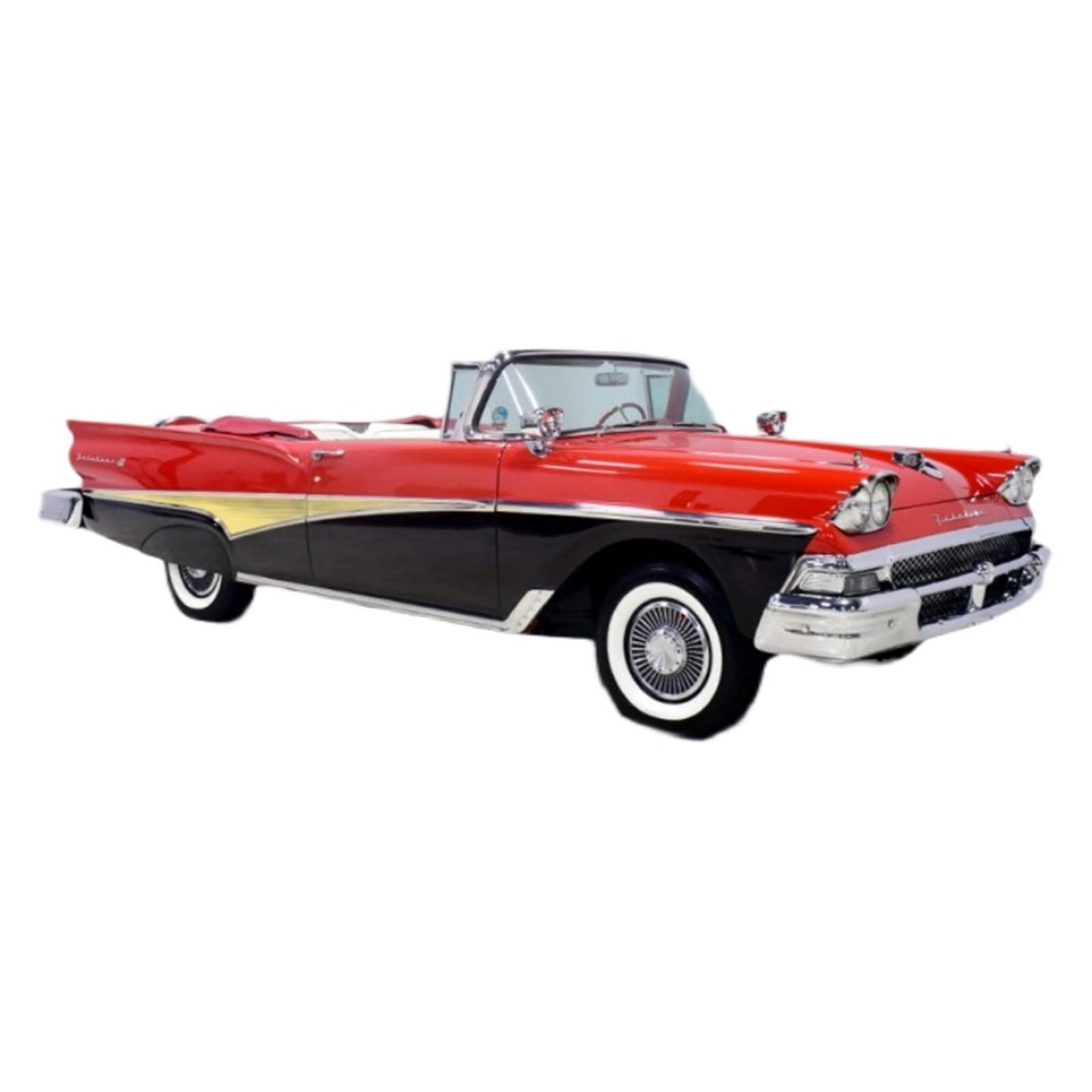 Scale Model Cars for Ford Fairlane 500 1958 1 18 Open Convertible