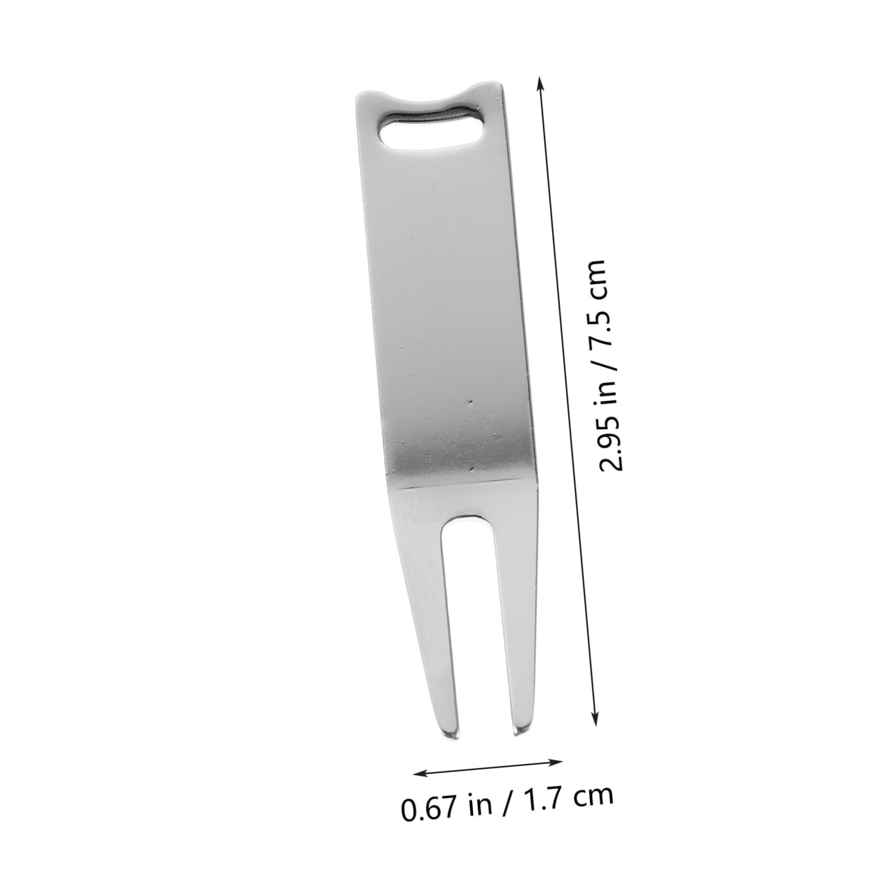 Toddmomy Golfgabel Golf Divot Rillenschärfer Golf Golf-Werkzeuge Entfernung Pitchgabeln Für Den Golfsport Golf-Divot-Tool Reparaturwerkzeuge Für Divots Eisen Silber