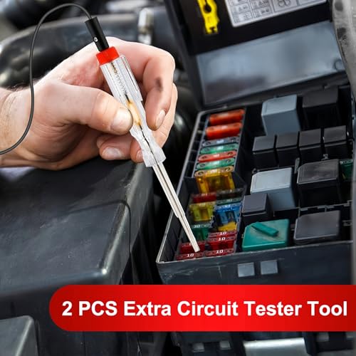 Image of Xfopz 306Pcs Fuse Assortment Kit, Car Boat Truck SUV Auto Automotive Assorted Replacement Blade Fuses Standard & Mini & Low Profile Mini-2A 5A 7.5A 10A 15A 20A 25A 30A 35A with Circuit Tester (306)