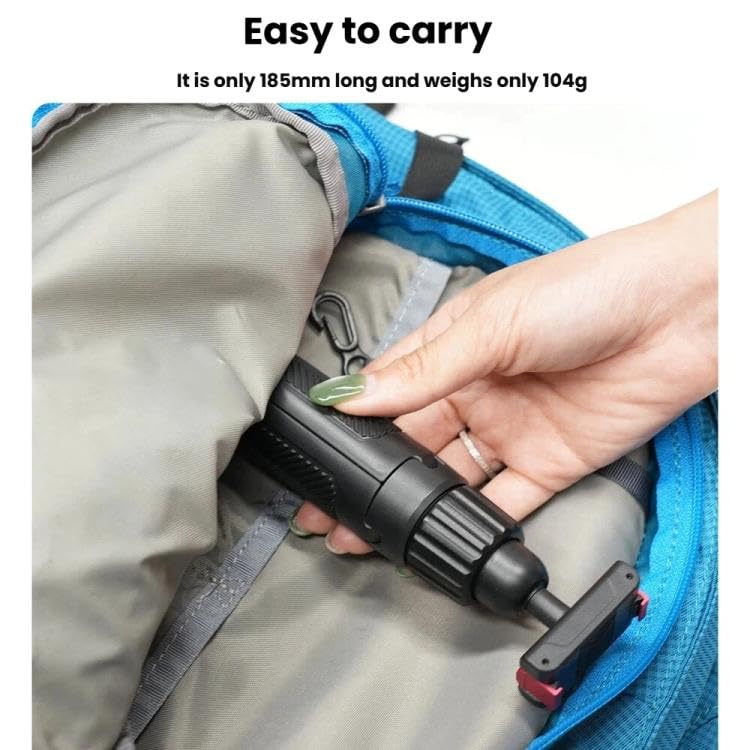 Image of Magnetic Quick Release Extension Rod Compatible with DJI Osmo Action 5 Pro /4 /3 /360, Extendable Selfie Stick Tripod, Black, Portable Vlog Monopod with Non-Slip Grip