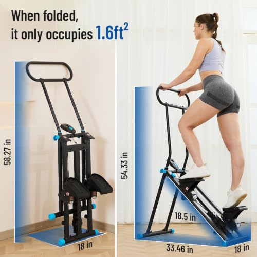 Image of HXD-ERGO Stair Stepper for Home with Adjustable Handlebar for Full Body