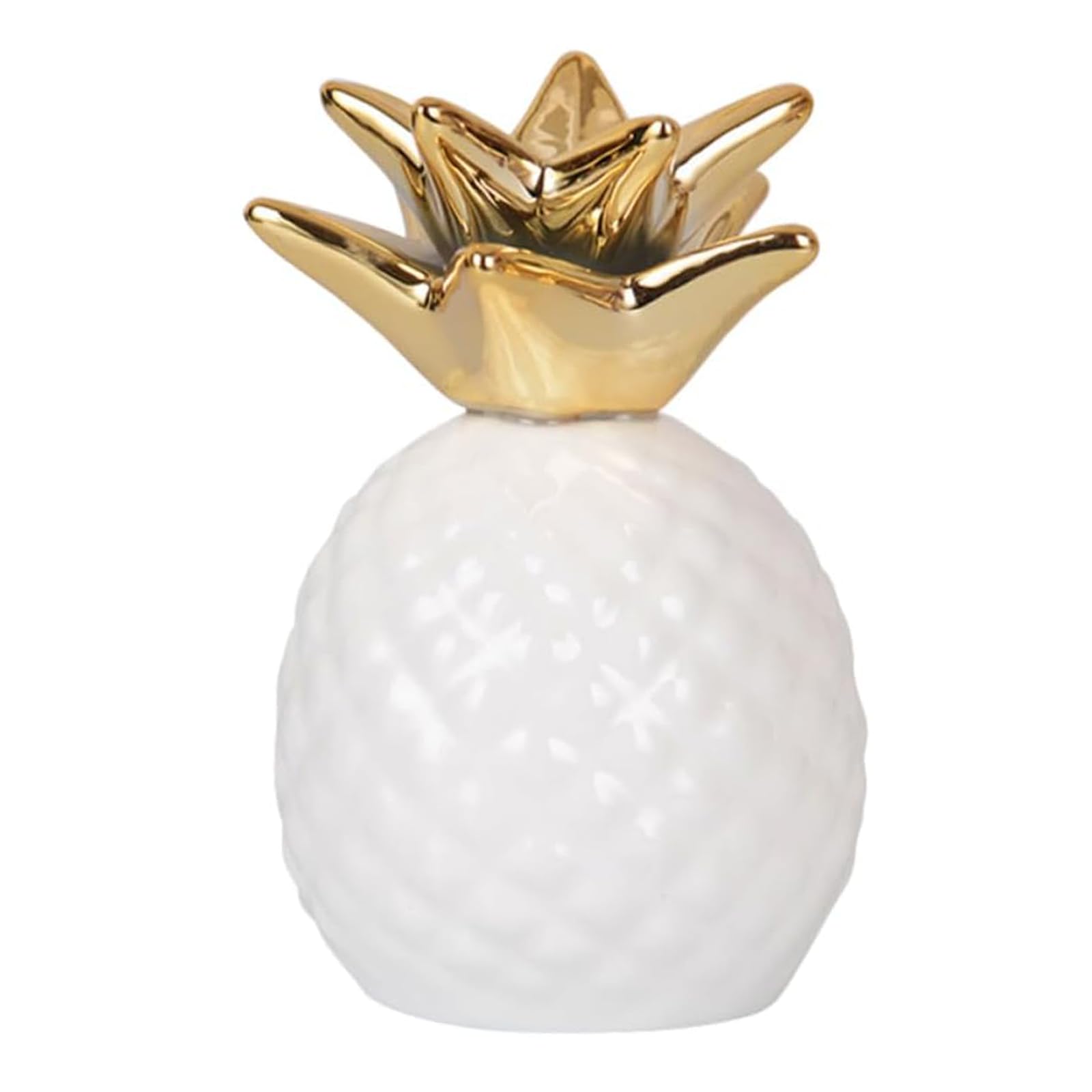 Ananas Salvadanaio, Salvadanaio a Forma di Ananas, Salvadanaio Ananas Decorazioni, Salvadanaio Creativo per Ananas Decorativo, Ananas Moneta Salvadanaio, Salvadanaio in Ceramica (Bianco)