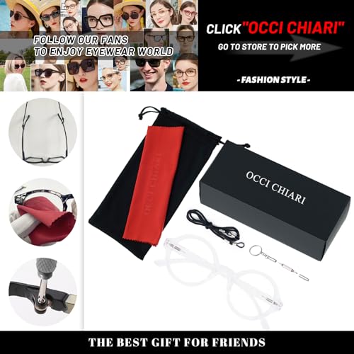 Image of OCCI CHIARI Stylish Reading Glasses Women's Readers Comfort Eyeglasses