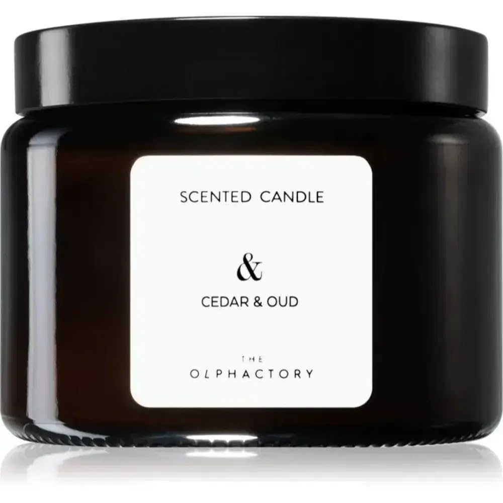 Unisex The Olphactory Cedar & Oud Scented Candle Amber 360G