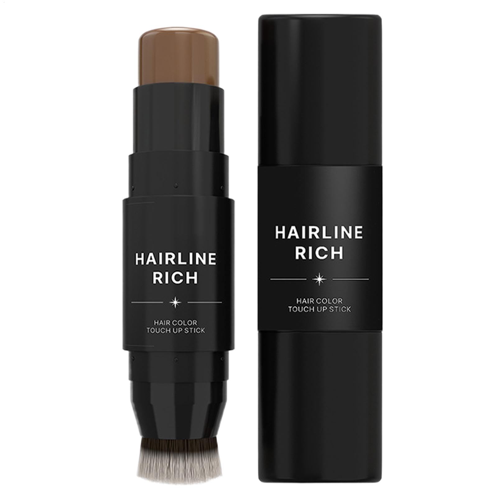 Hairline Filler Pen Stick - Hairline Cover Stick, Double Ended Root Cover Up Hair Color Comb, Root Cover Up Stick, Waterproof Hair Coverage Sticks Root Cover Up Pen For Men, Women, Friends, Beautician