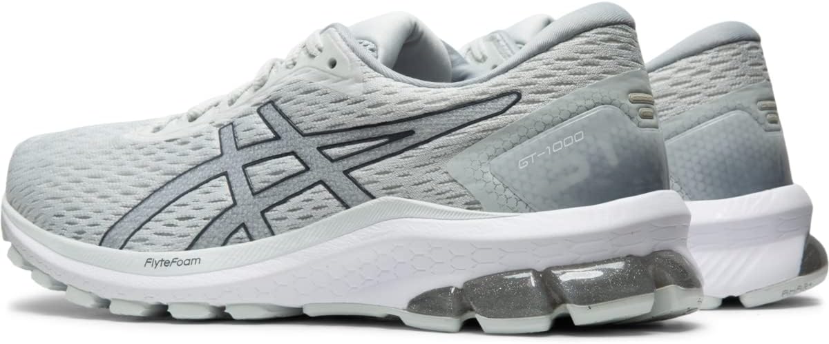 ASICS Women's GT-1000 9 Running Shoe 5.5 White/Pure Silver