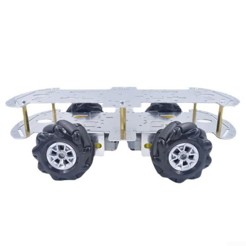 DIY para Mecanum Wheel Robot Car Kit con chasis de Metal Motor Smart 4WD Vehículo para Arduino para Raspberry Pi Robótica Proyectos
