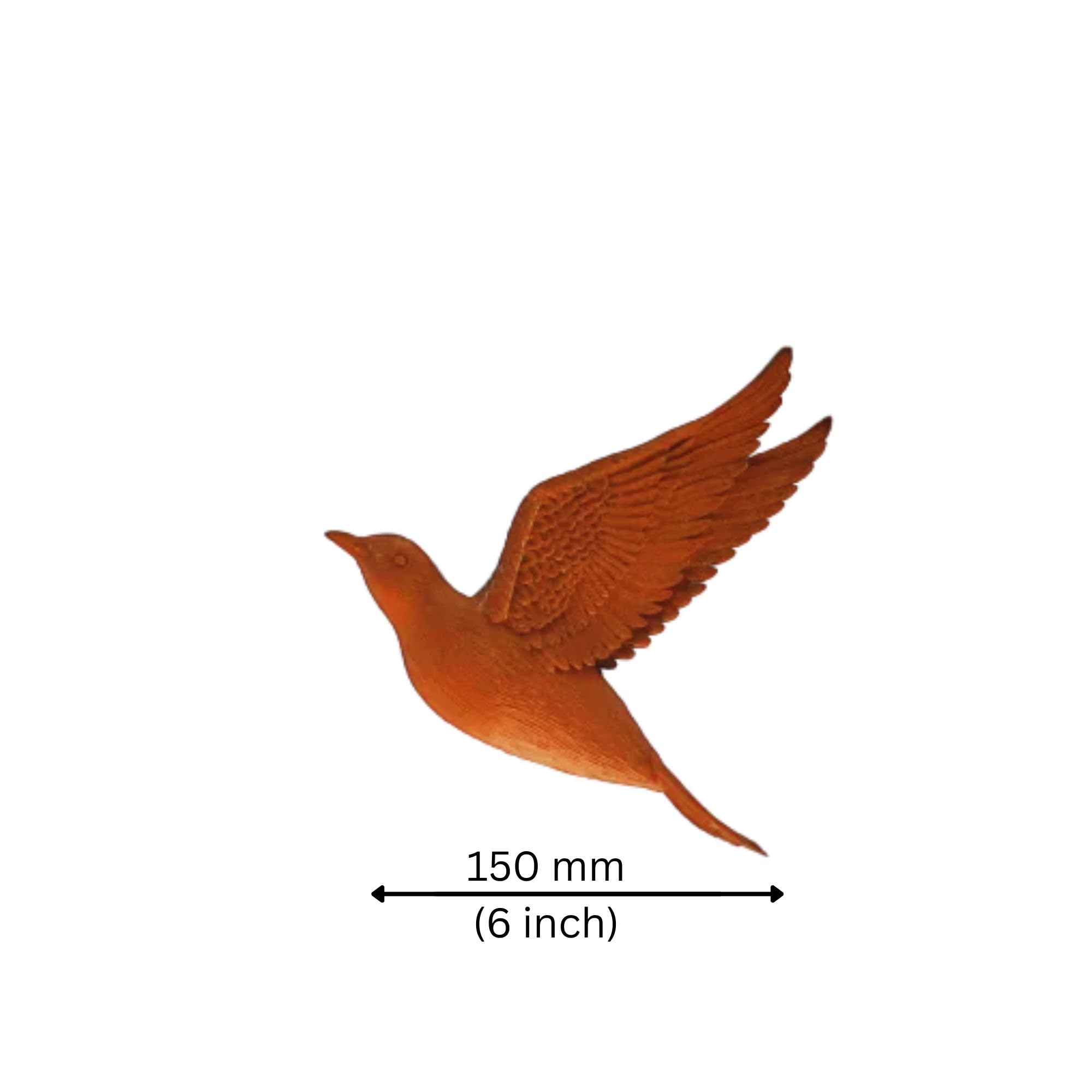 QUANTUM LEGENDS Set of 3 Flying Birds 3D Wall Art | Wall Decor & Wall Hangings Birds Items for Living Room, Dining Room, Bird Set for Decorative Room, Hall, Office, Perfect for Bird Lovers (Brown) 2