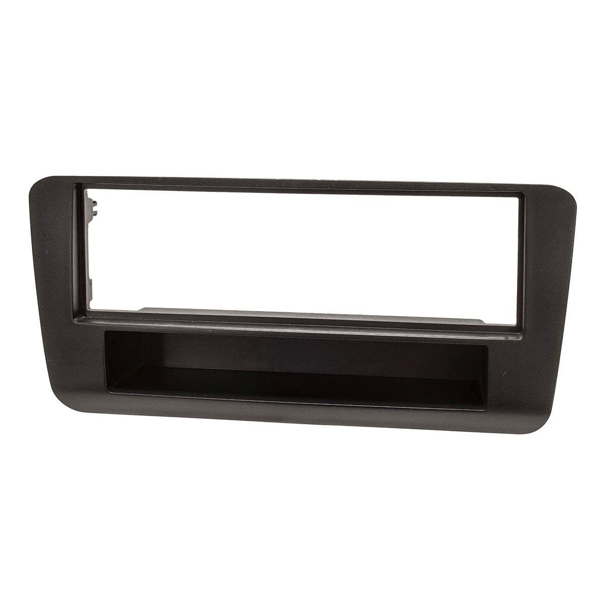 tomzz Audio 2403-060 Coperchio radio in metallo compatibile con Audi A1 8X 8XA dal 2010 nero