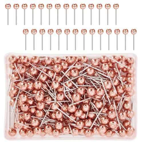 200 PCS Punaises Tête Map, Push Pins Carte Punaise, Carte des Punaises Epingles à Tête, Ronde Appliquer pour Marquer Les Lieux pour Carte, Marquage, la Famille