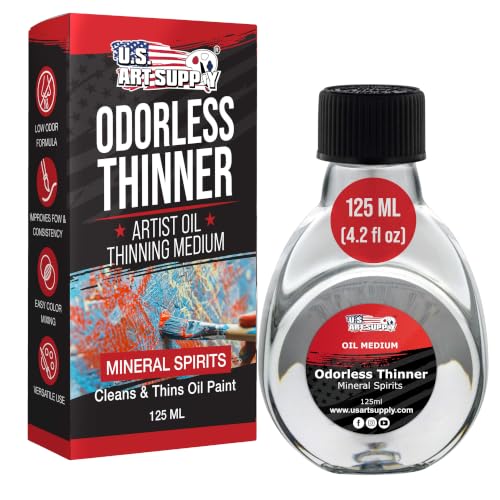 U.S. Art Supply Odorless Mineral Spirits (4.2oz)