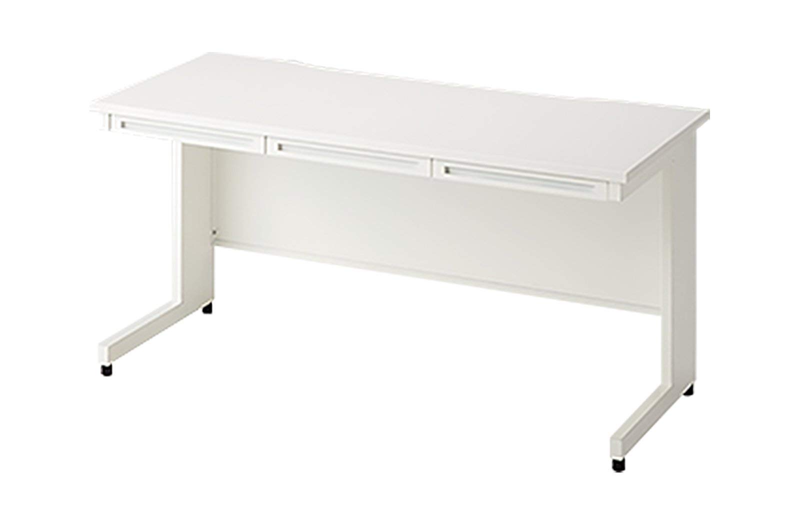 ホワイトデスク 3引き出し付き120cm X60cm 引き出し付きデスク 幅120cm 奥行60cm 高さ72cm ホワイト 100