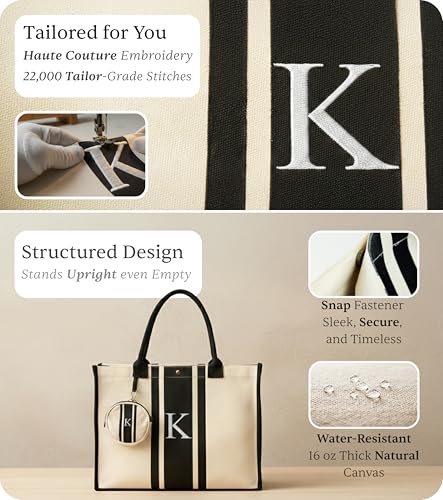 Bolsa Tote de lona personalizada LEAFICO para mujer miniatura 5