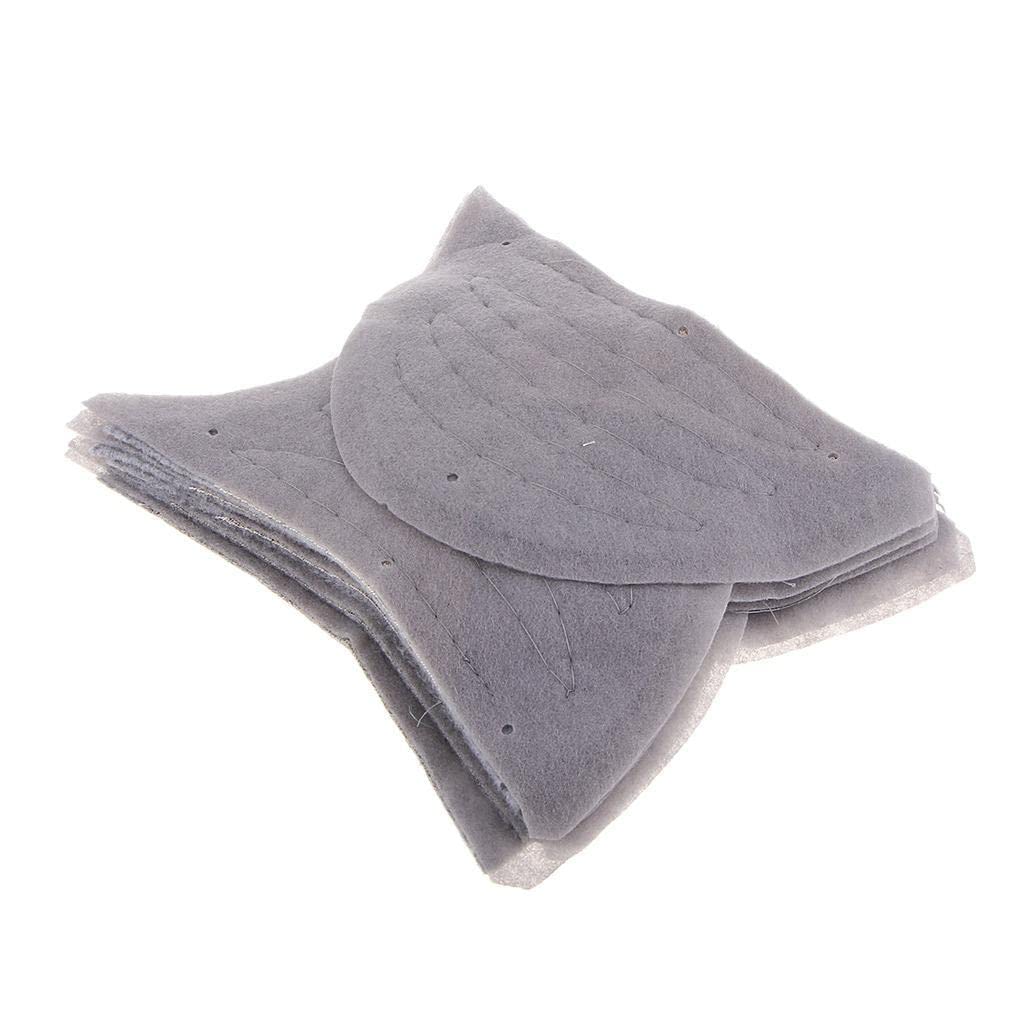 FABLOFT® 5 Pairs Detachable Shoulder Pads Sew-in Gray Cotton Garment Shoulder Lining-image-36