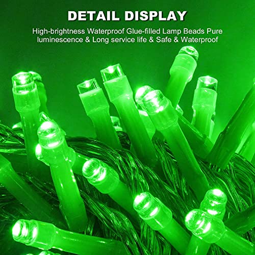 Image of URM Green LED String Lights for Decoration 10M (36 LEDs) | Fairy Lights for Room, Balcony & Wall Decor | Plug in Decorative Lights for Home, Diwali, Bedroom, Party, Curtain & Aesthetic Lighting