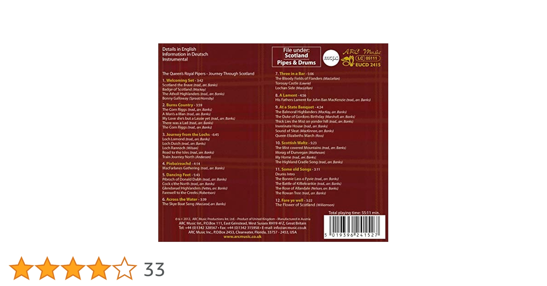スコットランドのバグパイプ [CD] Amazon.co.jp: スコットランドのバグパイプ ベスト (Best of