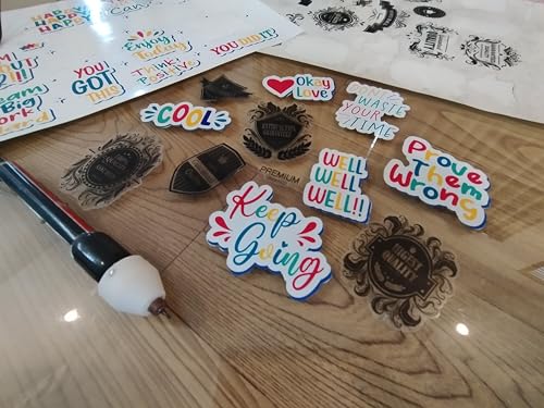 Image of Stencil and Sticker Cutter, Fixed Tip Vinyl OHP Mylar Plastic sheet Fine detail design Cutting Pen