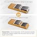 In-Drawer Knife Block - Bamboo Knife Drawer Organizer for Kitchen - Fits 5 Long + 6 Short Knives - Store Knives with Blades Pointing Down - Wooden Steak knife Holder without Knives - Chef Gift Idea
