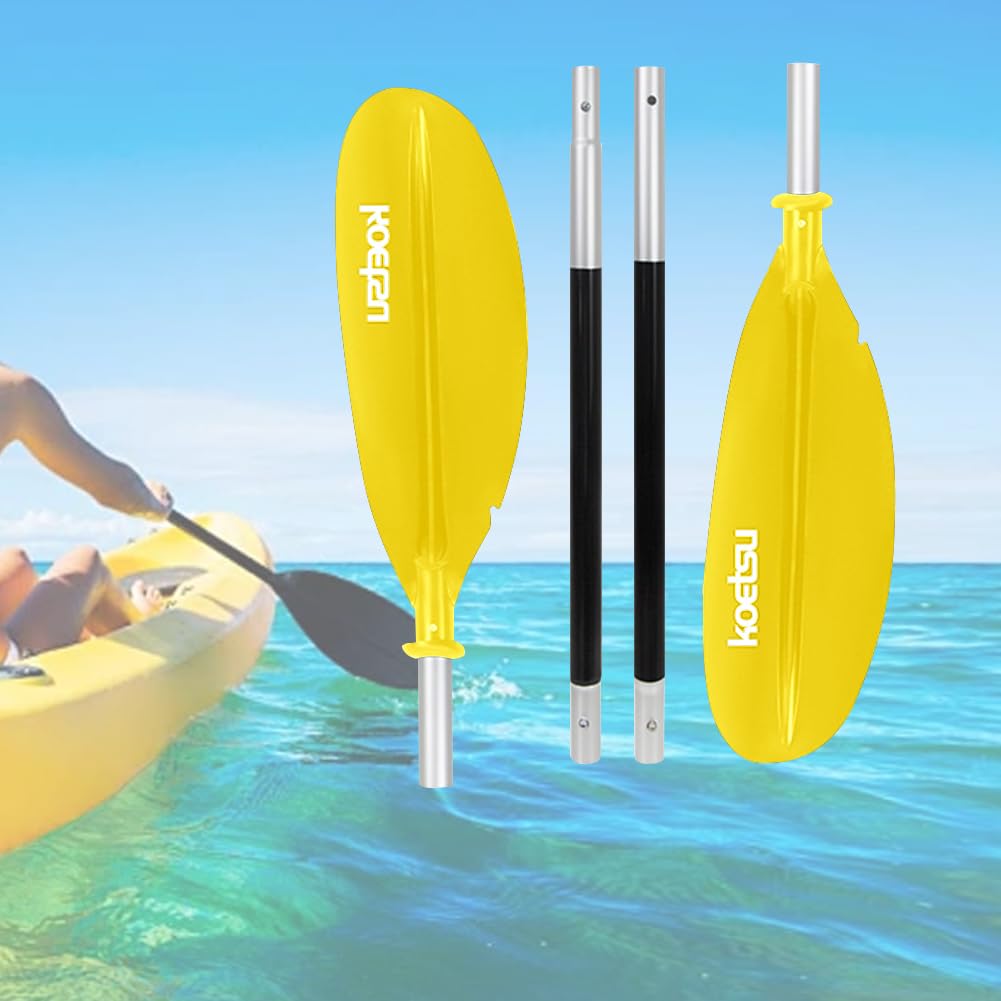 LYEAA Pagaie de kayak, télescope portable, pagaie de pêche, rafting, bateau, surf, canoë, rames pour sports nautiques 54–106 cm (Noir