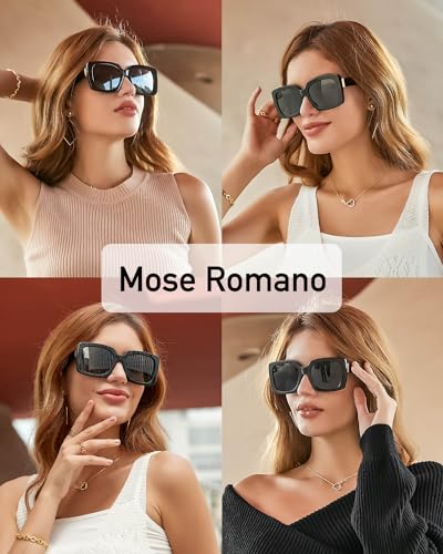 Trendy Oversized Sunglasses for Women Acetate Polarized Women's Sunglasses Retro Shades UV400 - Mallorca2