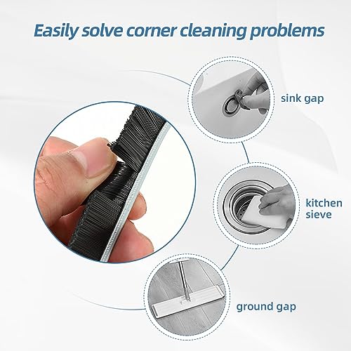 SHCHME Crevice Cleaning Brush 3 Pcs Gap Cleaning Brush Crevice Cleaning Tool for Narrow Corners in home Kitchen Bathroom and Window Groove (Plastic) - Image 6