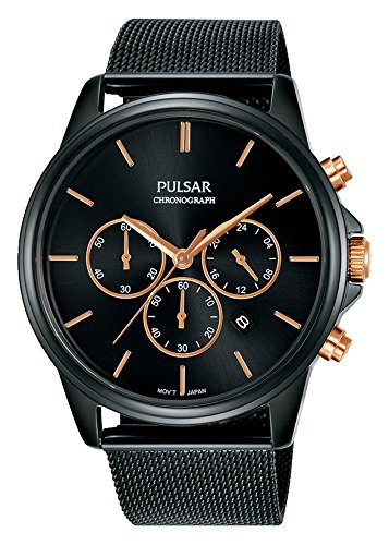 Preisvergleich Produktbild Lorus Herren Chronograph Quarz Uhr mit Edelstahl Armband PT3927X1