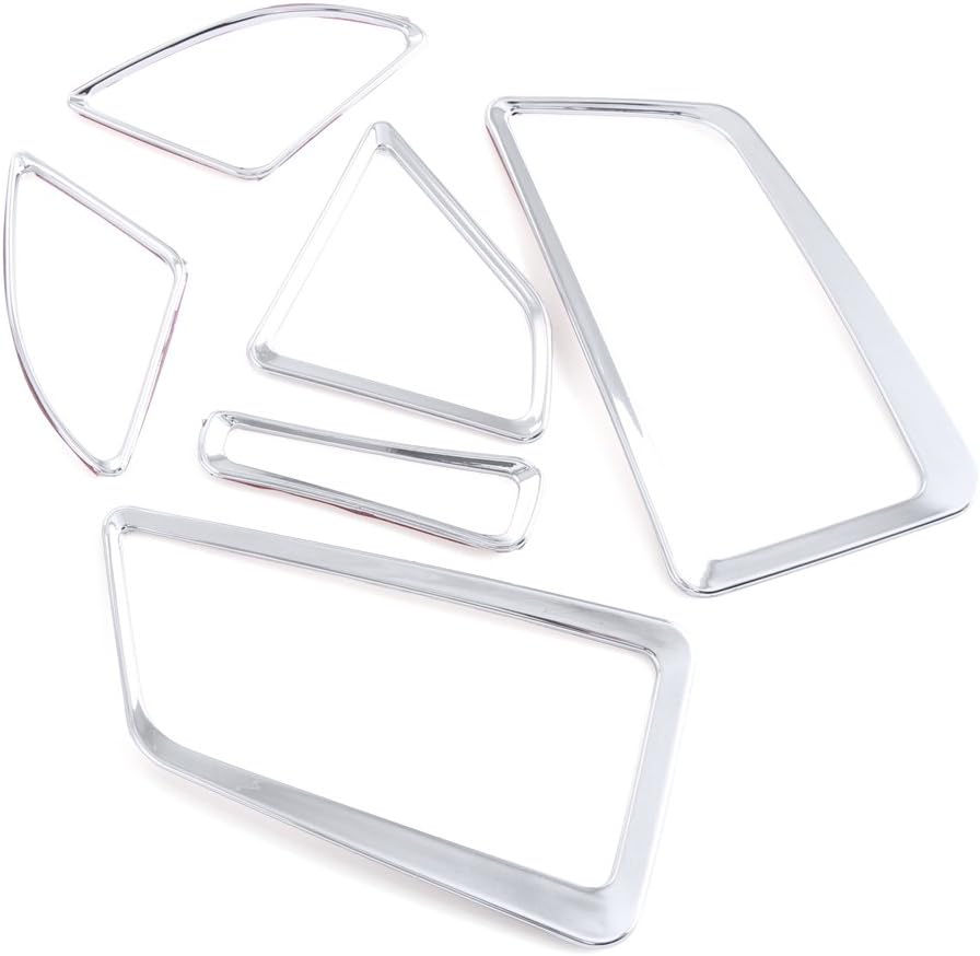 New Modified Car Air Conditioning Vent Trims Decorative Air Vent Stickers ABS Chrome