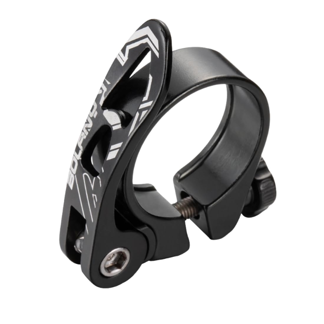 Collarino Reggisella in alluminio, nero, 34.9mm, con sistema di sgancio rapido, resistente alla corrosione, per mountain bike e bici da corsa