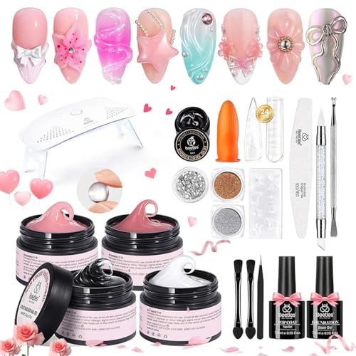 Beetles 3D Gel Nail Art Kit-3D Nail Art 4 Colors