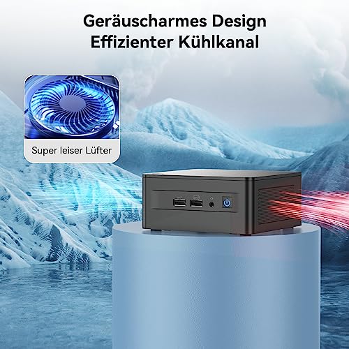Intel NUC 13 Pro Mini PC Core i7-1360P|12 Kerne 16 Threads NUC13ANHi7 Mini Desktop Computer|32GB RAM 2TB SSD|Windows 11 Pro Desktop Computer|4K/8K UHD|HDMI|2xThunderbolt 4|WiFi 6E|BT5.3, Schwarz – Bild 7