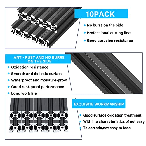 Shimeyao RI-SHIMEYAO-450 10 Pcs 1000 Mm 2020 Aluminum Extrusion European Standard Anodized Linear Rail Industrial Aluminum Profiles thumb #3