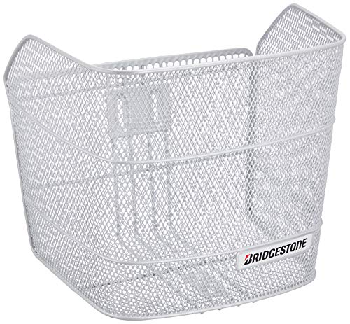 Bridgestone BK-DNA2 P2066 F761545PS Bicycle Mesh D-Shaped Basket PS (Pearl Silver)