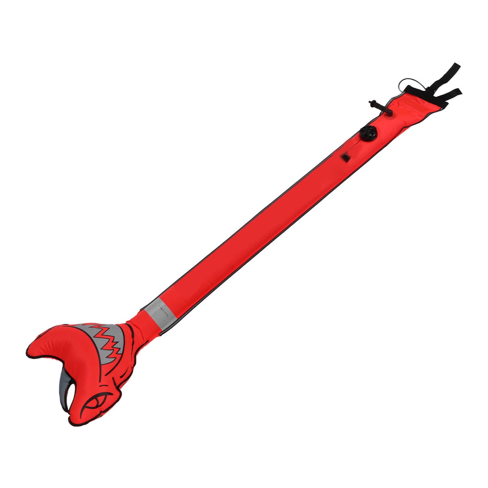 Generic Tubo di segnalazione subacquea gonfiabile a boa con marcatura superficiale ad alta visibilità per immersioni e snorkeling sicure 150 x 36,5 cm nylon