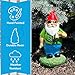 Gnometastic Hippie Smoking Gnome, 8.5in, Funny Garden Gnomes Statue Outdoor Decoration for Yard Lawn Ornament Weed Decor, Inappropriate Gifts & Stocking Stuffers for Men, Women, Adults