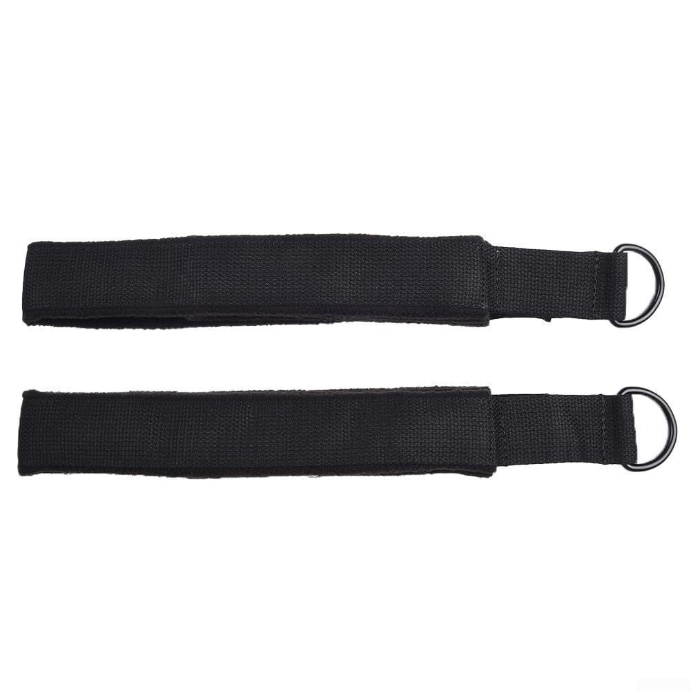 DAZZLEEX 2 correas de pilates, correas de pie circulares de doble bucle, 2 longitudes diferentes con anillos en D compatibles con camas de pilates