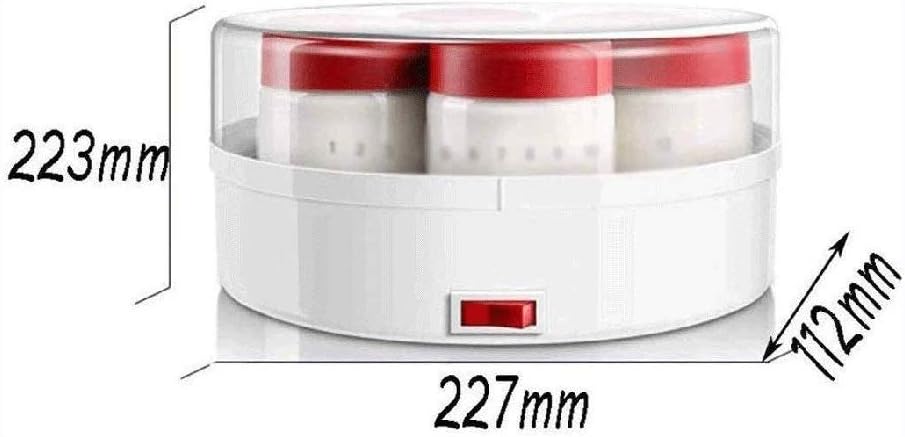 Multi-Functional Yogurt Maker-Yogurt Maker, Automatic Digital Yogurt Machine with 7 Glass Jars