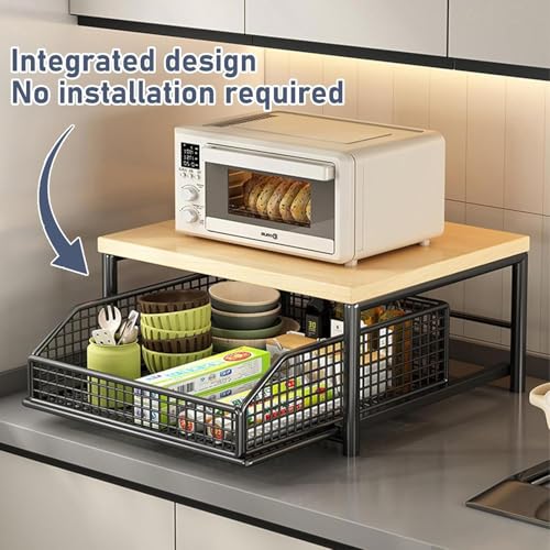 Image of 41134 Coffee Pod Drawer Holder,Coffee Machine Storage Rack,Home Kitchen Counter Bar Organizer,Storage Basket Drawer (Black)