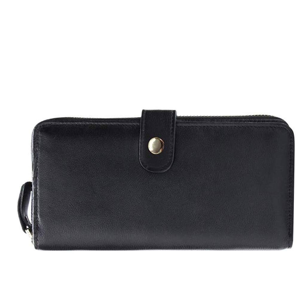Zipper Leather Wallet Multi-card Position Clutch Wallet Purse Large Capacity Credit Card Holder Leather Wallets Coin Pocket