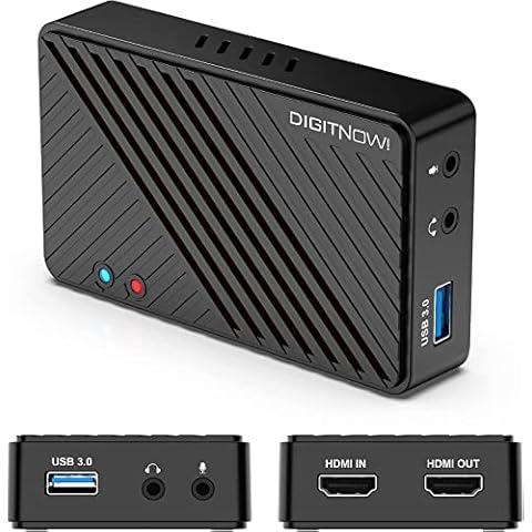Capture Card, 4K Game Capture Card, HDMI to USB 3.0 Video Capture Card for Live Streaming, Gaming, Recording, Work with Xbox Series, Xbox One X/S, PS4/PS5, Switch, PC/TV, Compatible with Windows/Mac Cover