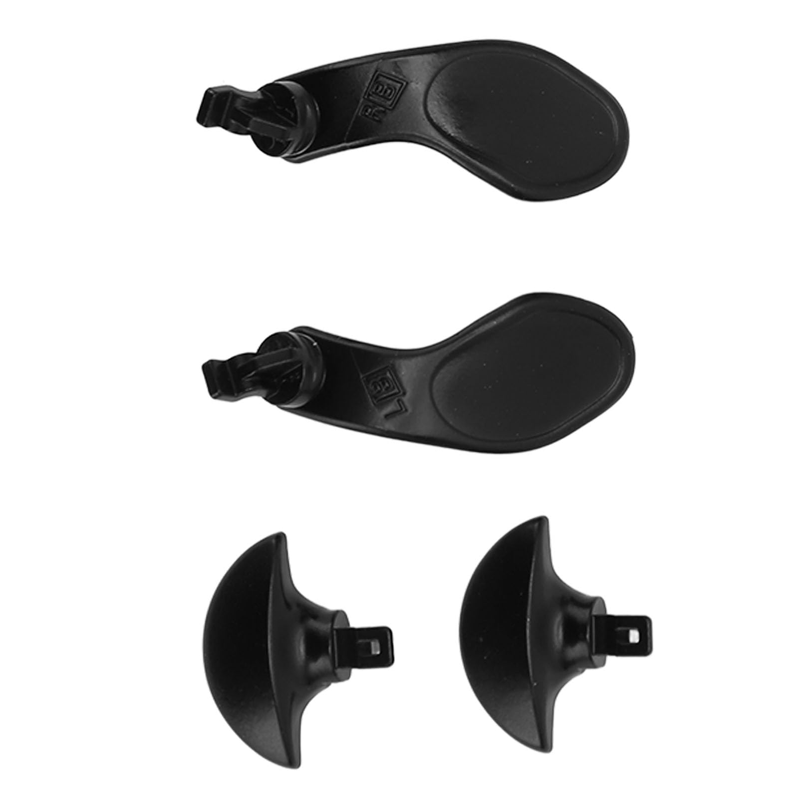Set di 4 pallet in metallo, 2 paia di bottoni a spalla per controller parti di ricambio per controller Edge (nero)
