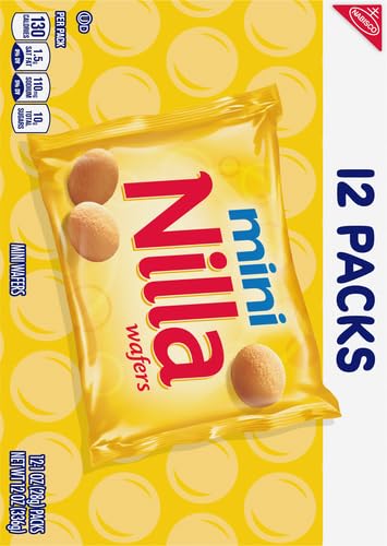 Image of Nilla Mini Cookies, Vanilla Wafers, 12 Snack Packs (Pack of 4)