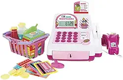 Caixa Registradora Rosa Com Luz e Som Creative Fun Multikids - BR387