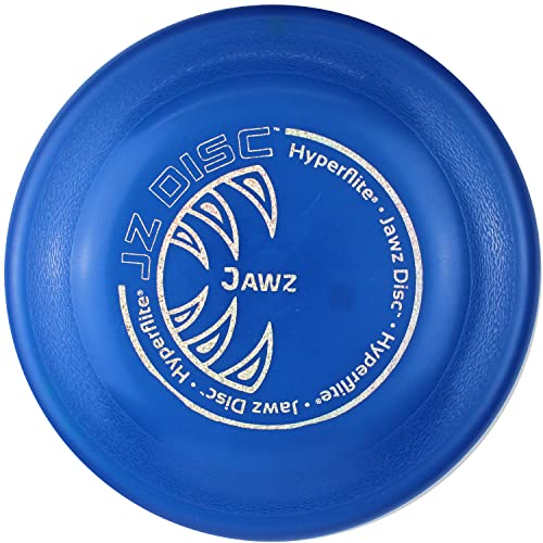 Hyperflite K10 Jawz robuste & bissfeste Hunde Frisbee BLAU X-Flash Anti Glanz | Für große & kleine Hunde | Zum werfen fangen aportieren und Spielen