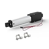 2 Inch 9lbs Mini Stroke 12V Electric Linear Actuator 0.6"/sec Linear Motion Actuator with Brackets for Cabinets, Robotics, Home Automation, Window Opener(40N, 50mm)