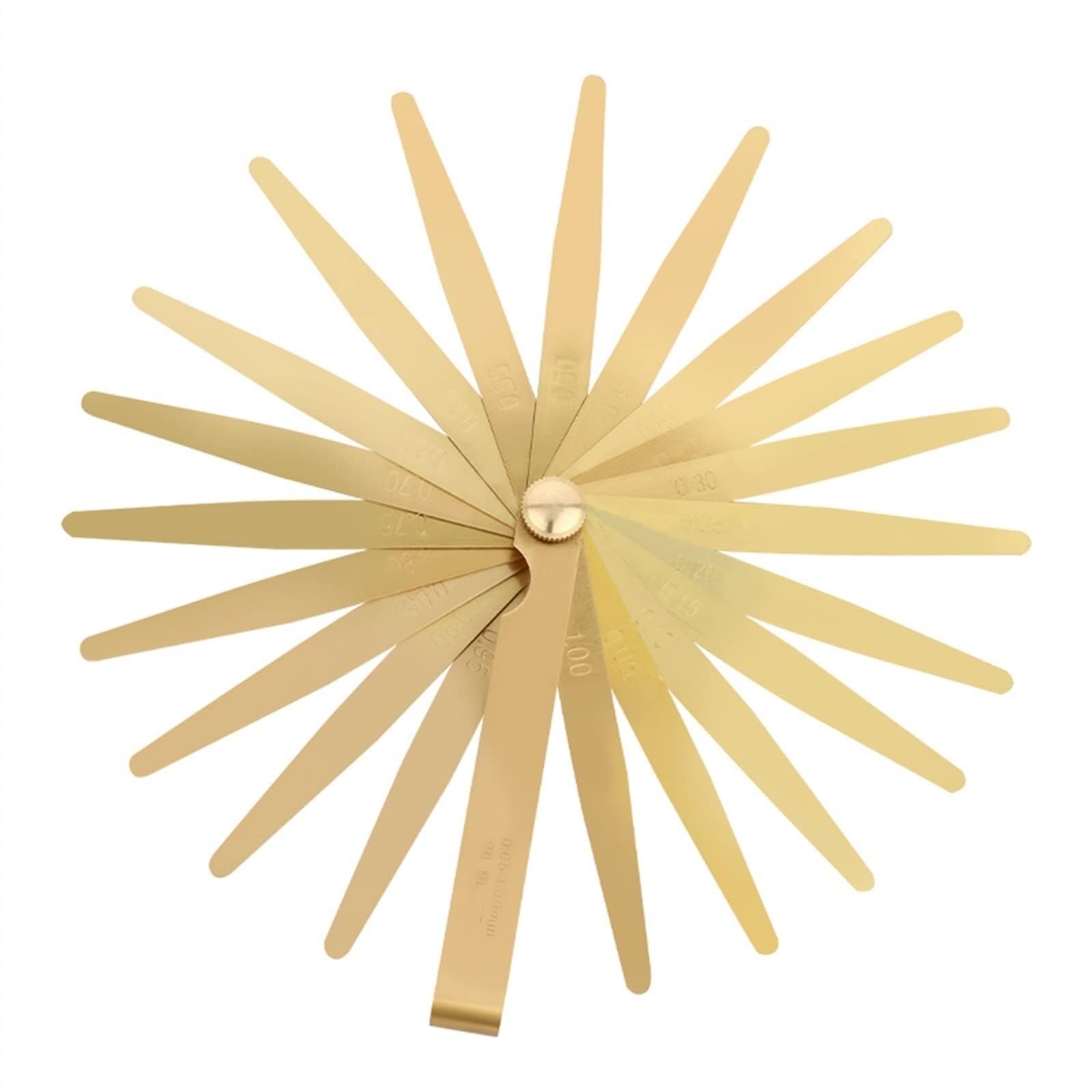 Dickenmessgerät Dickenmesser, Metrischer Fühler, 0,05–1 M, 13 Klingen, Messing-Messwerkzeug Für Breitenspalt Für Designer, Ingenieur Und(13 pieces 100 long)