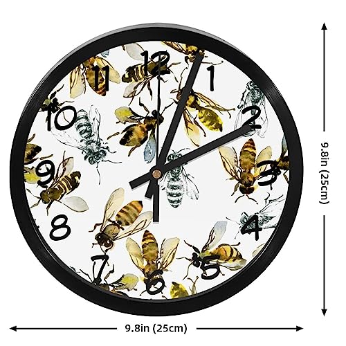 Horloge murale à piles silencieuse pour éliminer le bruit du temps