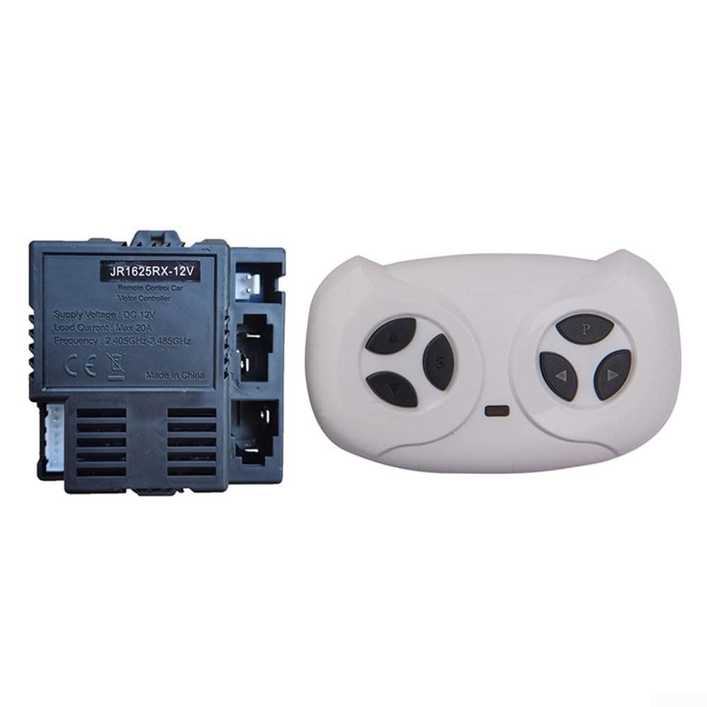 Telecomando da 2,4 g e kit ricevitore Jr1625rx 12 V compatibile con veicoli elettrici per bambini con tecnologia Soft Start per un funzionamento sicuro e stabile (set completo)