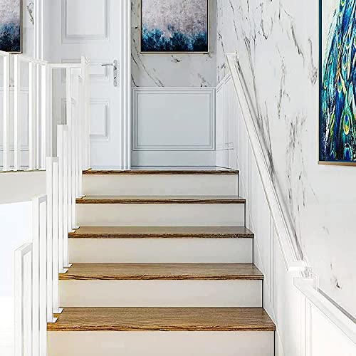 Rambarde escalier blanche 300cm galvanisée avec fixation murale facile