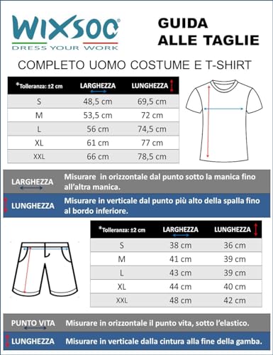 WIXSOO Completo Maglietta Costume Salvataggio (S)